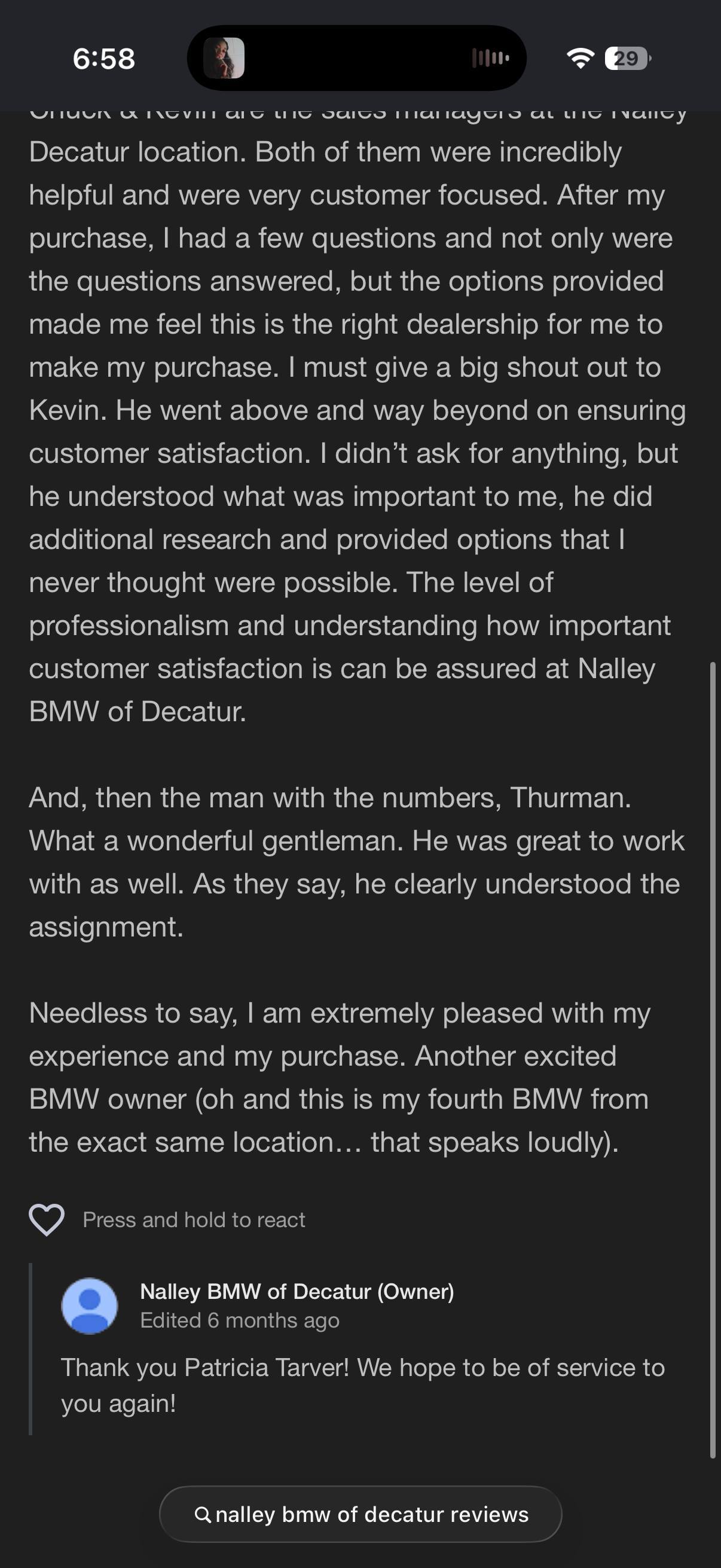 5-star Google review