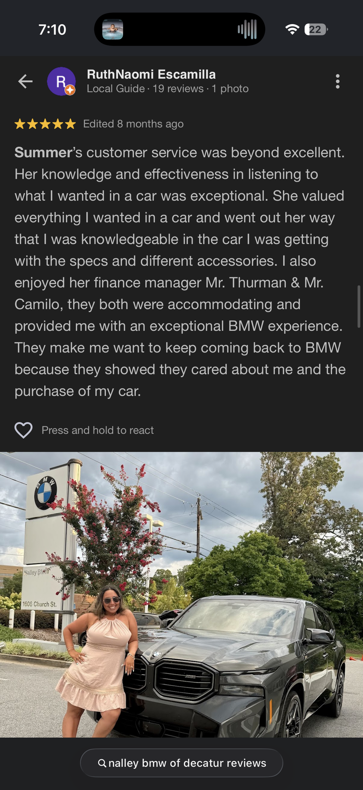 5-star Google review