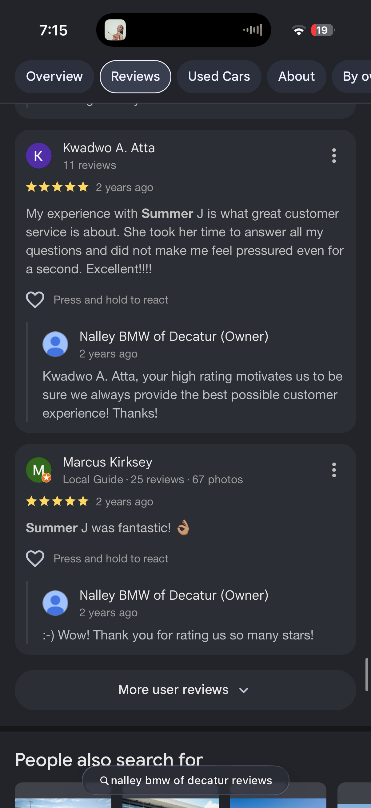 5-star Google review