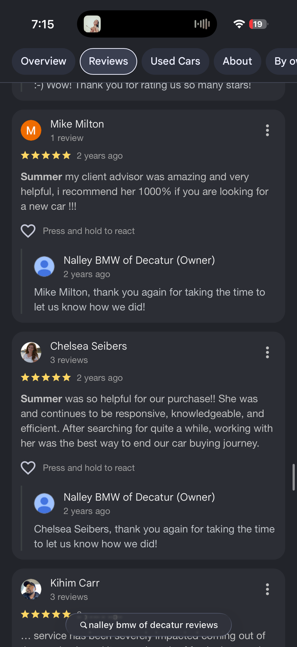 5-star Google review