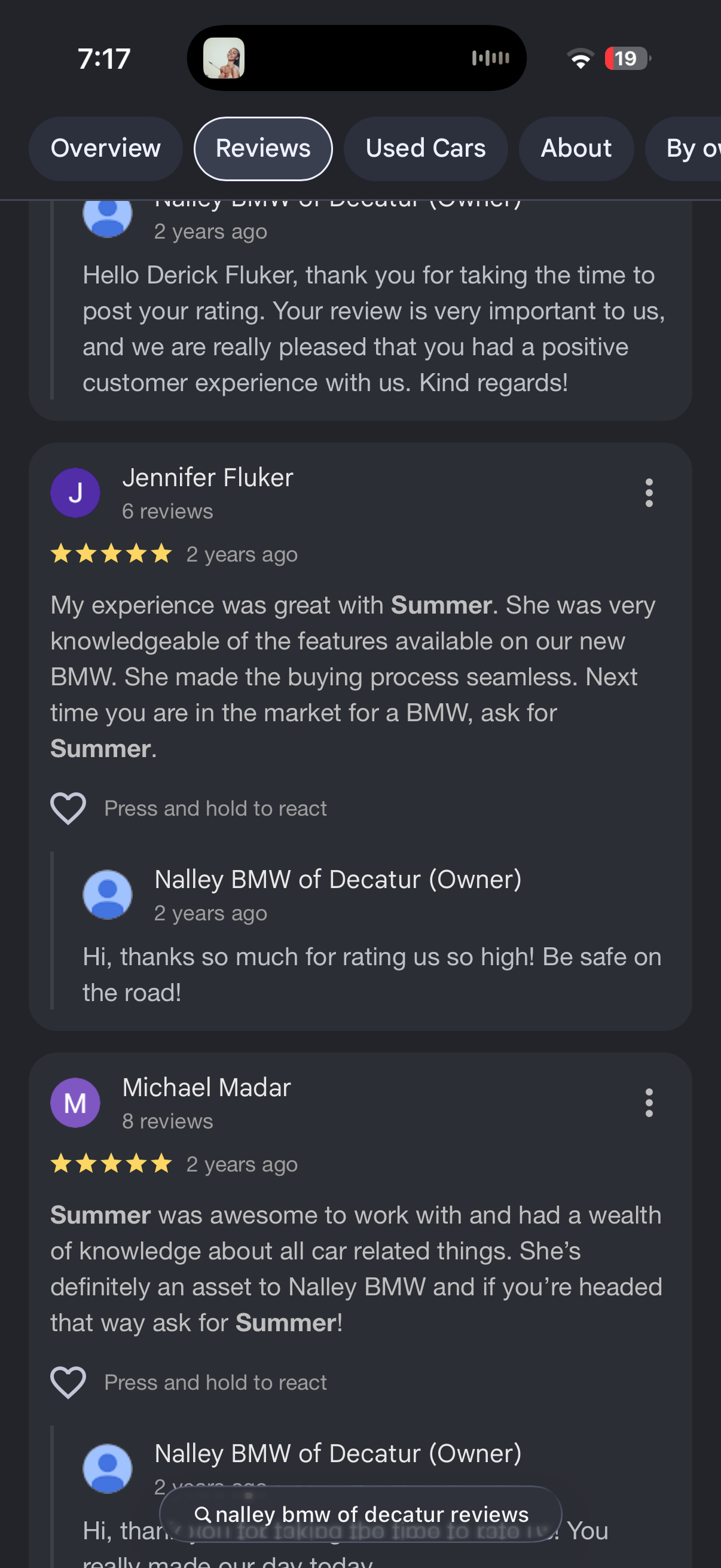 5-star Google review