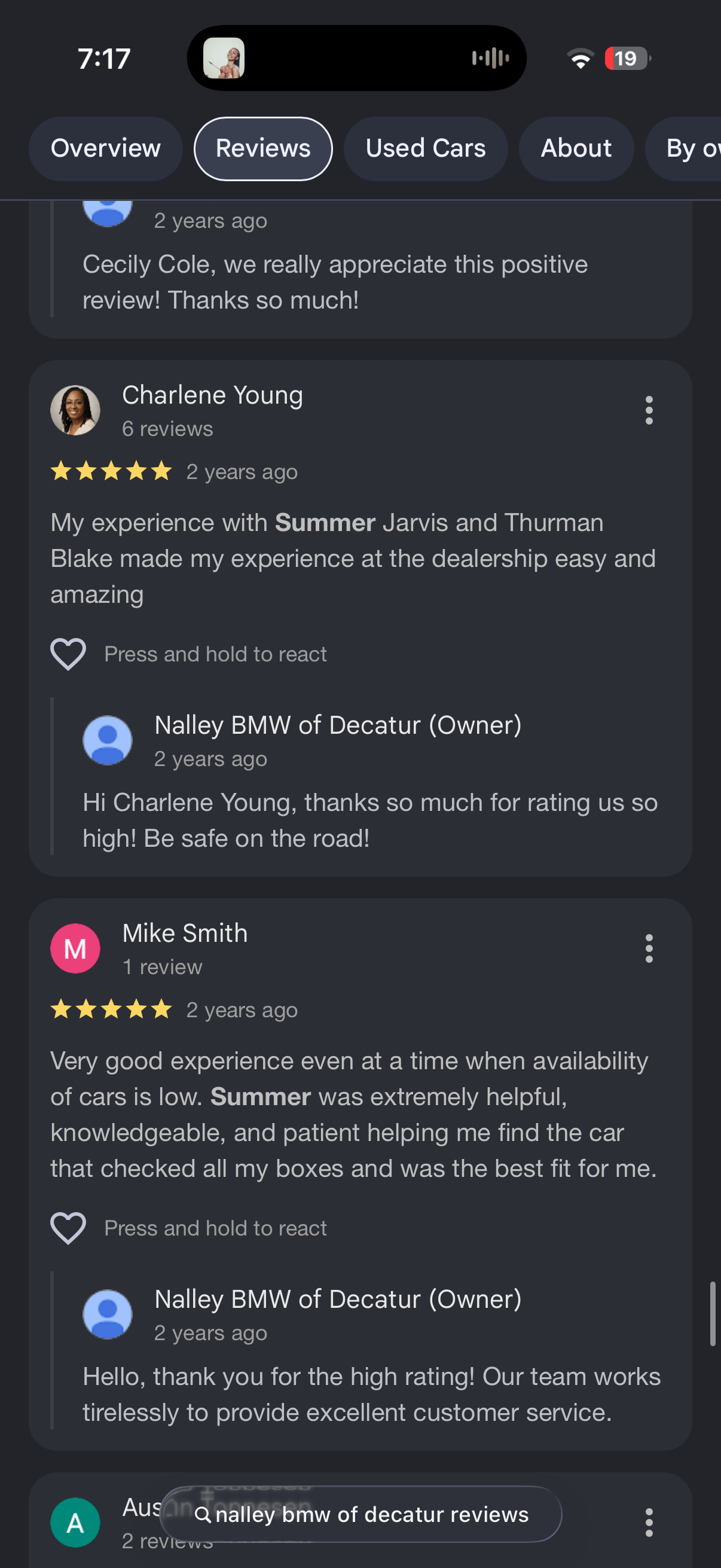 5-star Google review